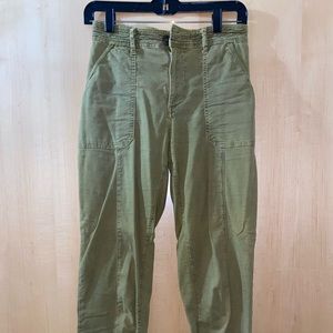 Anthropology Green Utility Pants